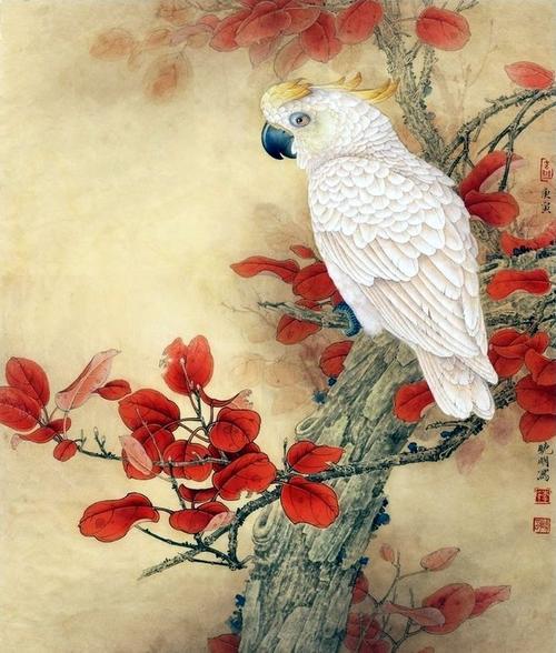 【国画】—— 鹦鹉图