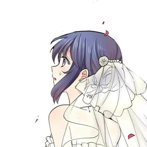 谁有动漫婚纱的情头