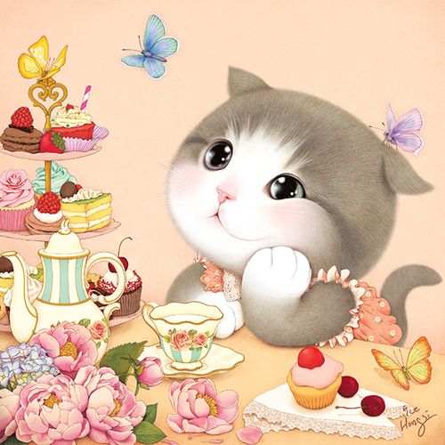 萌猫咪 插画 by_icehongsi