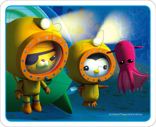 海底小纵队生物认知拼图章鱼和乌贼