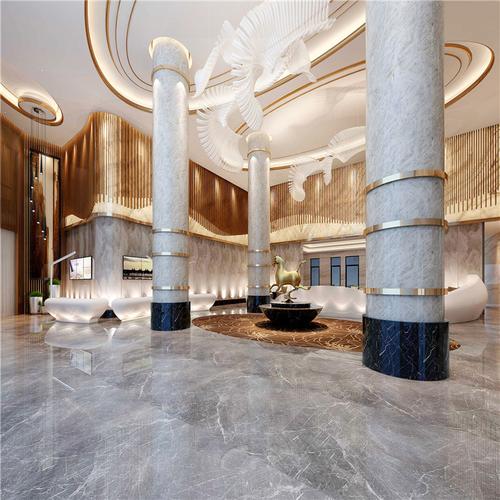 厂家供应会所酒店大堂圆形玻璃钢罗马柱欧式立柱天花吊顶装饰美陈