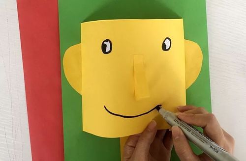 手残爸妈也能做的卡纸diy立体人脸超简单