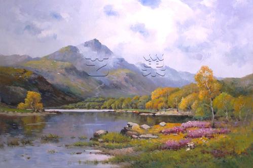 特罗萨克斯山油画欧式油画手绘油画欧式装饰画