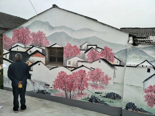 美丽乡村建设墙绘乡村振兴手绘墙画设计施工
