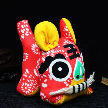 中艺嘉品 民间特色手工布老虎摆件北京旅游纪念品儿童小孩满月生日