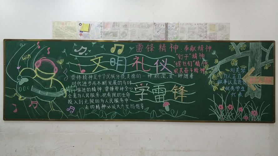 城南学校八年级"文明有礼,学雷锋"主题班刊评比活动