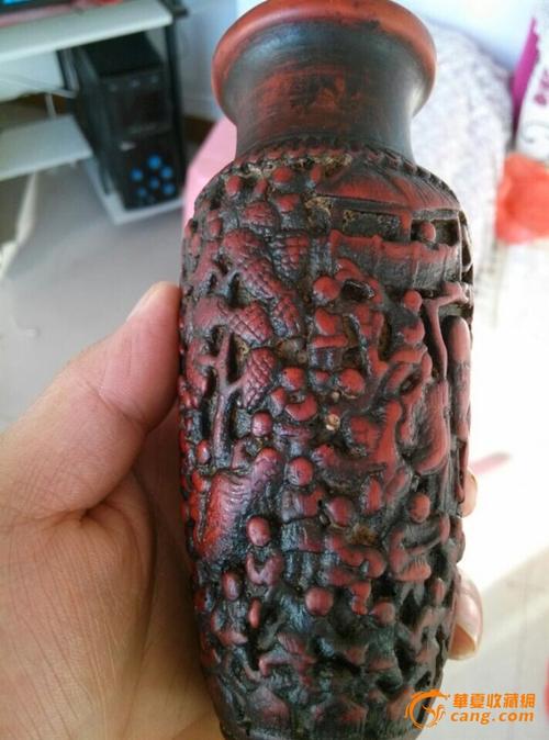 百子祝寿瓶 [漆器] 编号1322856