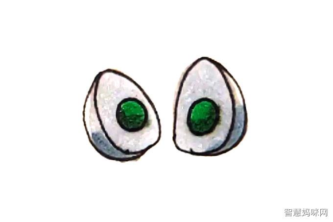 皮蛋简笔画画法步骤