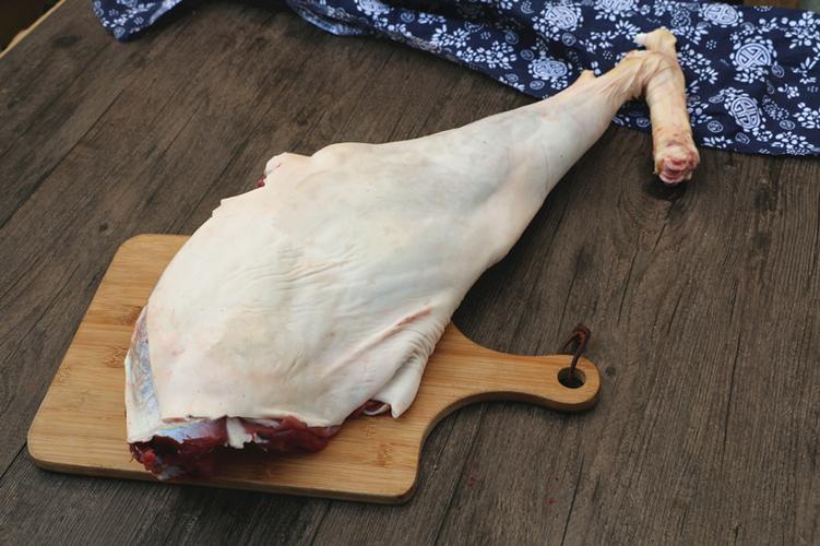 带皮羊腿3000g整条羊腿6斤切块放养农家小山羊新鲜生羊肉带皮后腿10斤