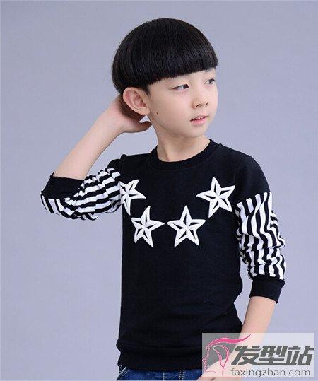 时尚男童短发发型齐刘海短发好可爱