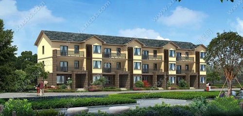 农村联排房屋设计图 三层房屋户型平面图