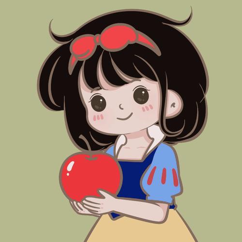 女生头像,可爱的白雪公主