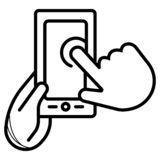 智能手机简笔画