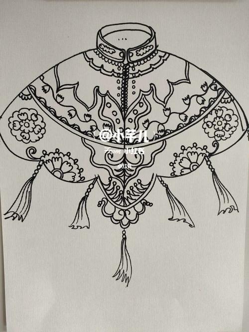 《云肩》_云肩_儿童画_教程_儿童画教程_兴趣爱好_绘画
