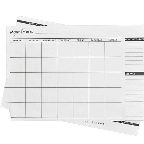 simple monthly schedule calendar memo simple a3 planning