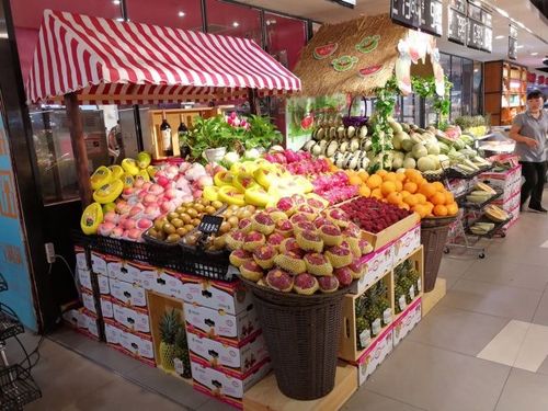 水果陈列大赛圣豪济南高新万达店来自热带的第一口温柔全给你
