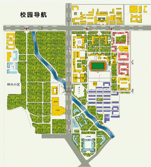 东北林业大学校园平面图