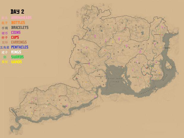 荒野大镖客ol收藏家收藏品分布地图