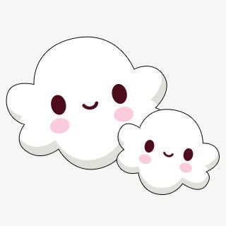 可爱卡通云朵表情