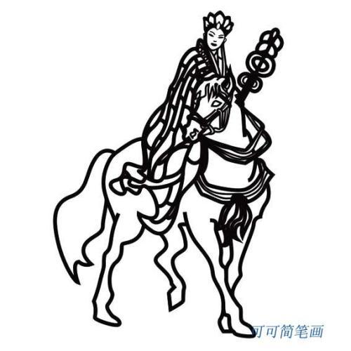 唐僧骑白龙马手抄报 手抄报版面设计图