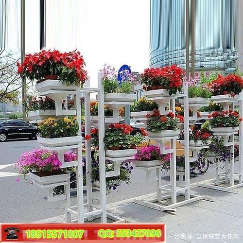 多层室外铁艺花架图片大全,新款式介绍