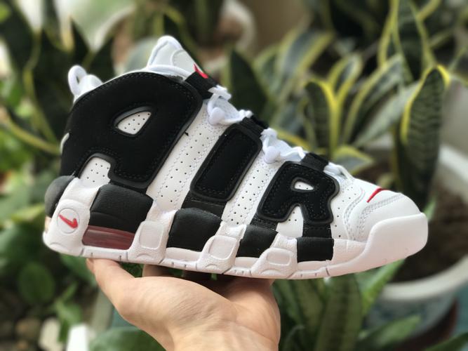 公司级-大air熊猫 女款nike air more uptempo皮蓬大air黑白 415082