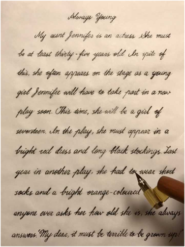 书写圆体英语书法用什么笔比较好?