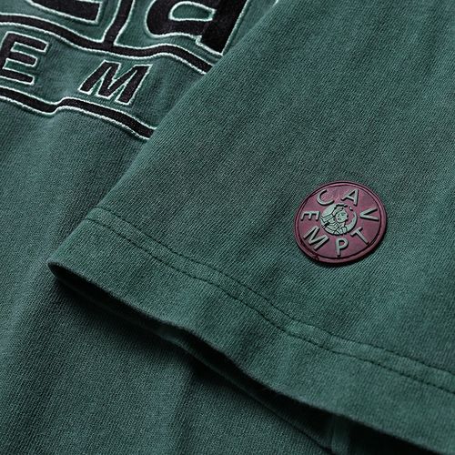 cavempt短袖t恤男女bf潮牌oversize复古做旧20ss水洗棉刺绣上衣