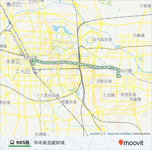 中国 郑州 郑州公交 985路 公交985路的时间表 公交985路通常在每天