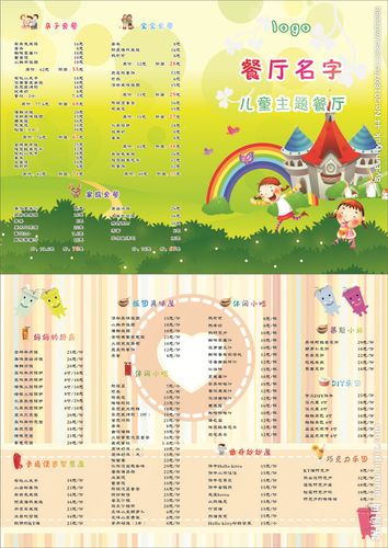 儿童主题餐厅菜单设计图__菜单菜谱_广告设计_设计_昵