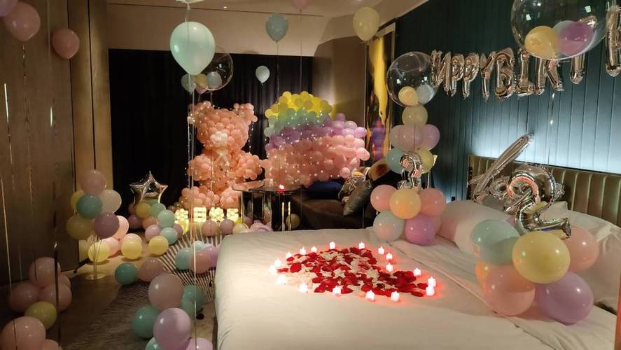 千家派对策划私人定制宝宝宴求婚生日气球布置曲江店