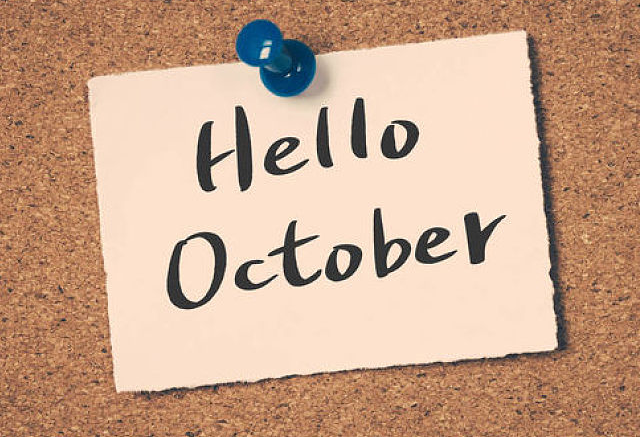 九月再见十月你好英文说说大全 你好十月图片英文带字