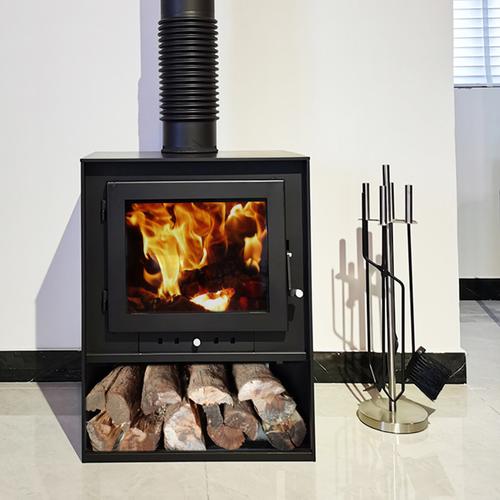 真火燃木取暖柴火壁炉 欧式客厅自建别墅民宿农村采暖铸铁独立式