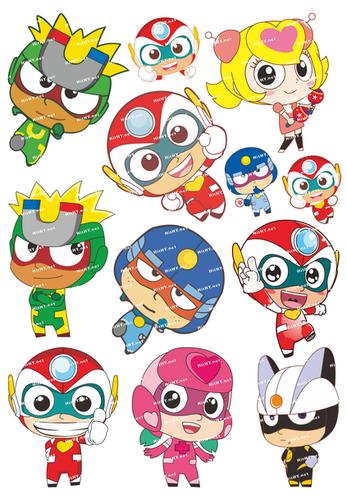 小号f014101开心超人卡通动漫笔记本电脑手机死飞旅行箱贴纸笔记本