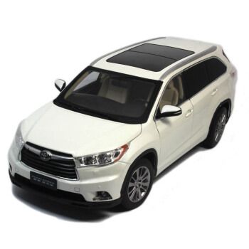 丰田suv2021新款车,丰田新款suv2021款 18 2015款广汽丰田新汉兰达suv 汉兰达新款 仿真合金汽车模型 15白色
