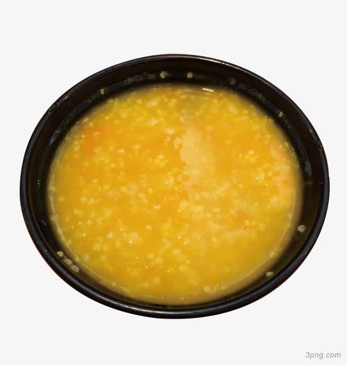 南瓜小米粥png素材透明免抠图片-卡通手绘