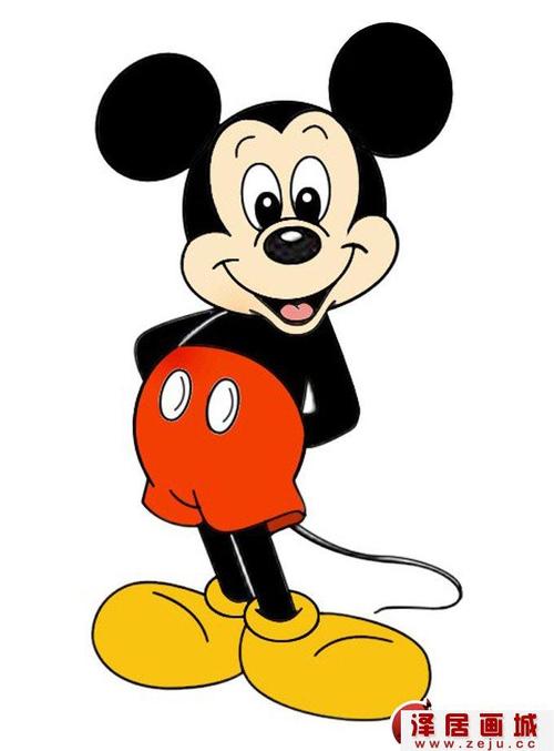 米老鼠画法:米老鼠从简笔画到填色的整个过程图文教程