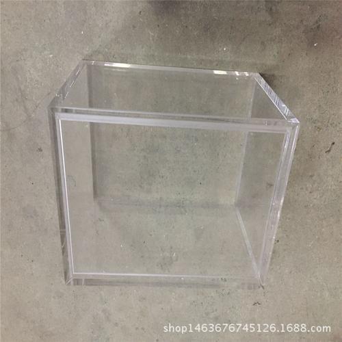 亚克力六面盒子 有机玻璃五面盒顶盖活动 成都亚克力制品厂家