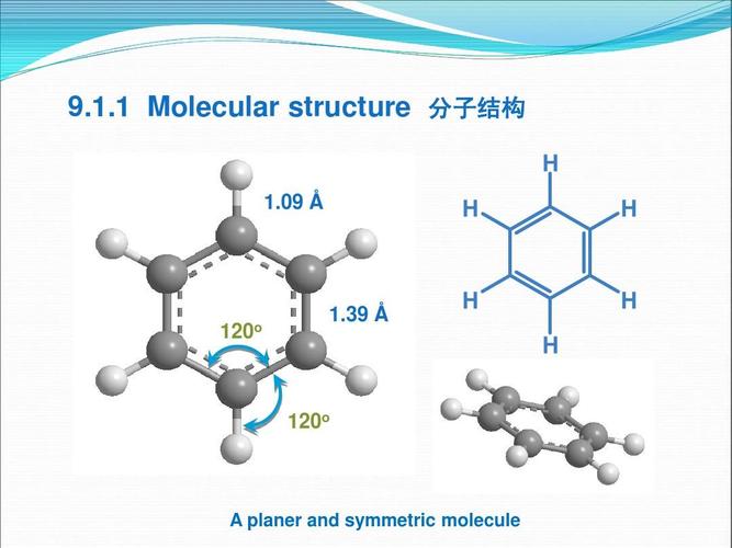 39 Å h h h 120o a planer and symmetric molecule