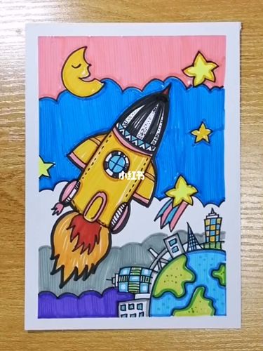 我有新花样 %创意科幻画%创意儿童画