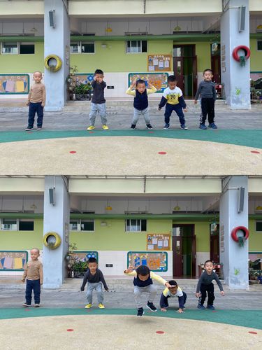 芒市睿恩幼儿园(总园) 中一班——冬季运动会的彩排