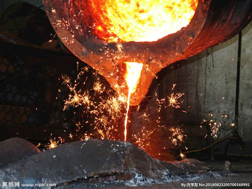 铸造 熔炼 浇铸 铁水 高温图片