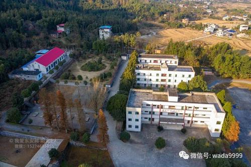 航拍学校:东安县大庙口中学,大庙口中心小学(视频 照片)跟12年前对比