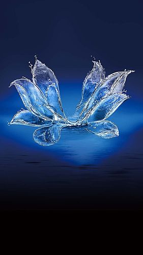 蓝色 花朵 梦幻背景素材 商业 h5背景 浪漫 梦幻