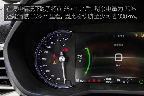 从试驾的数据上来看,荣威 ei5 充满一次电续航 300km  的里程是没问题