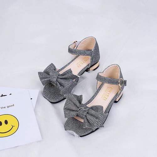 3-14岁小孩子夏天穿的儿童高跟鞋女公主凉鞋2020时尚软底女童鞋韩版露