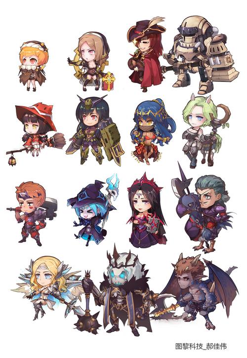 游戏《somnia-浮空的棋局》游戏q版切片角色