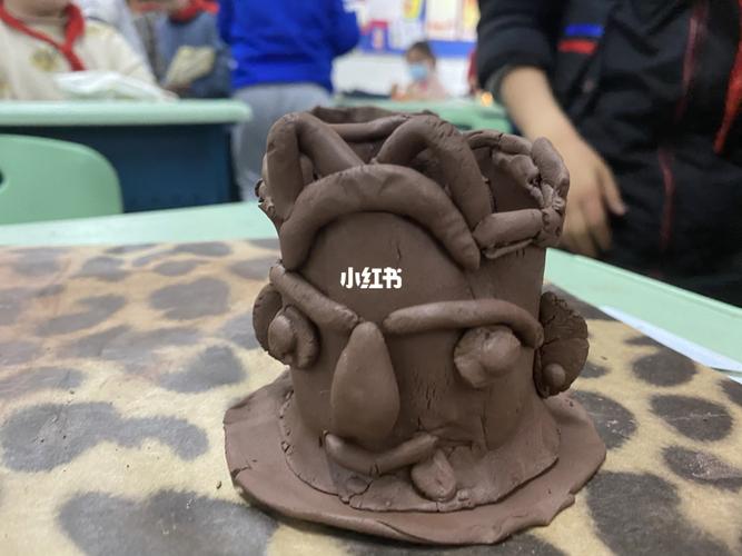 孩子们的陶泥作品太棒啦——有人脸的器物_手工制作_兴趣爱好_手工