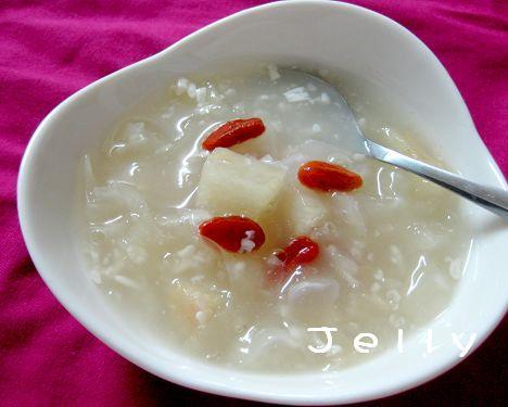 杞银耳炒山药