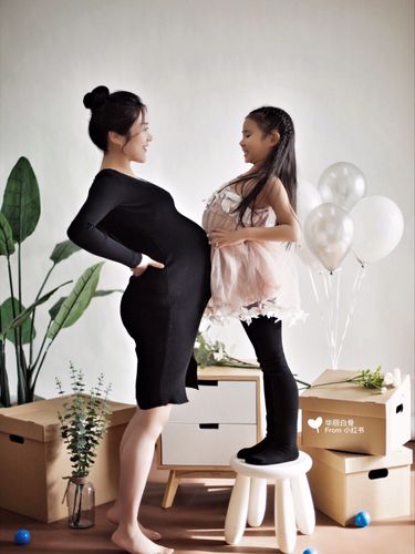 和妞子一起拍的二胎孕妇照78亲子照78第二辑